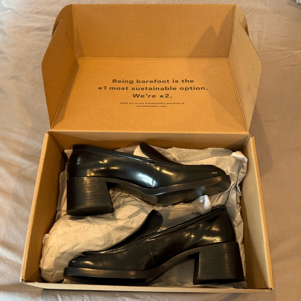 Reformation Noah Heeled Loafers 8.5 NIB - Picture 3 of 13